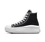 Converse Chuck Taylor All Star Move Trainers UK 7 Black - Image 2