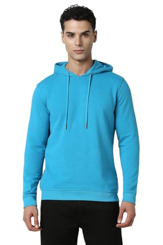 Image of Van Heusen Men's Hooded Neckline Full Sleeve Premium Cotton Blend Sweatshirt for Men | Effortless Styling | Comfort Wear