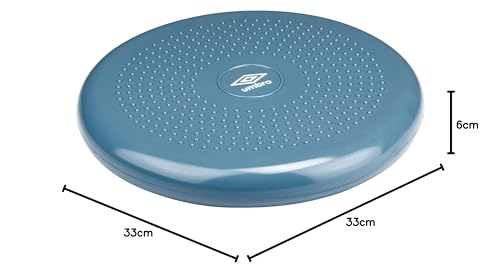 Umbro Balance Kissen - Ø 33 CM - Erwachsene und Kinder - Wackelkissen - Blau