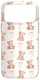 Cute Teddy Bear Coquette Pink Bow Kawaii Girly Aesthetic Case for iPhone 17 Pro Max