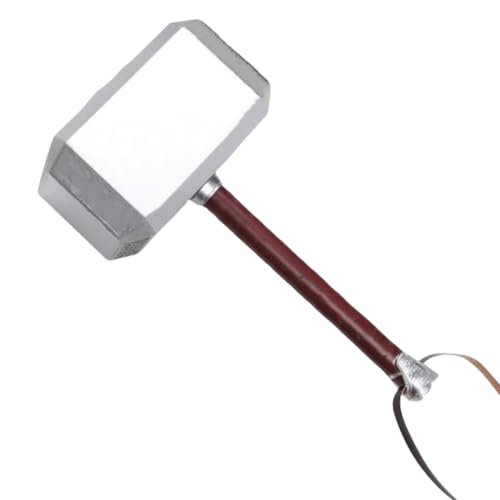 damdos Halloween Prop Cosplay Hammer, PU Foam Axe Hammer Costume Weapon Birthdays Gifts