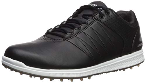 Skechers Men s Pivot Spikeless Golf Shoe, Black White, 8 M US