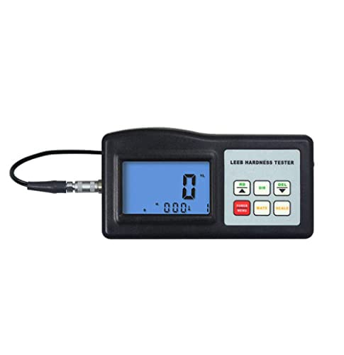 Handheld Leeb Hardness Tester Meter Durometer with Split Sensor LCD Display Measuring Range 200 to 900(HLD) with Hardness Block