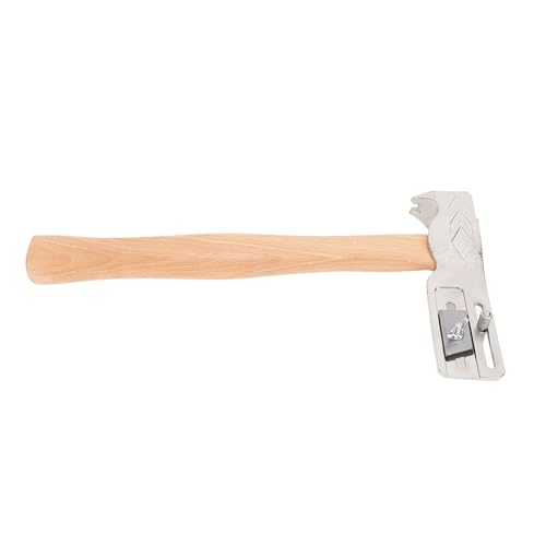 Magnet Roofing Hatchet with Wood Handle, Roofing Hatchet Magnet Carbon Steel Shingling Hammer 17oz, Carbon Steel Shingling Hammer with Wooden Handle for Roof Repair by Yosoo - Image 3