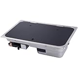 Liffshsy Gas Camping Stove, GR-903 LPG Camper Stove 1 Burner Gas Stove Hob and Sink Combo With Glass Lid, Stainless Steel Outdoor Stove for Boat Caravan RV Camper