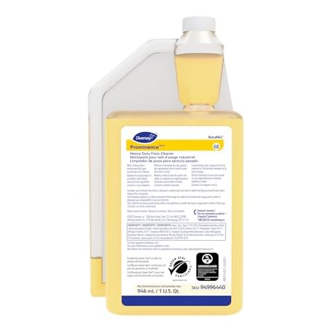 Diversey Floor Cleaner, 32 oz., Citrus, Yellow Cover