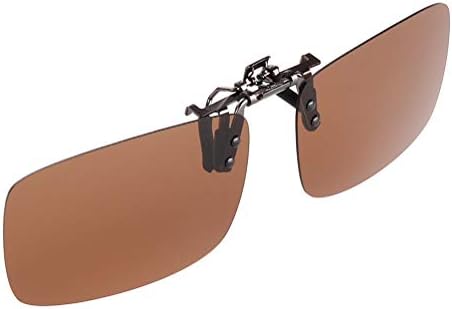 H&S Clip on Sunglasses 2 Pairs Polarised Flip Up fit Sunglasses Glasses Eyeglass for Women Men