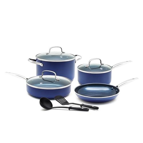 Blue Diamond 9 Piece Nonstick Cookware Set