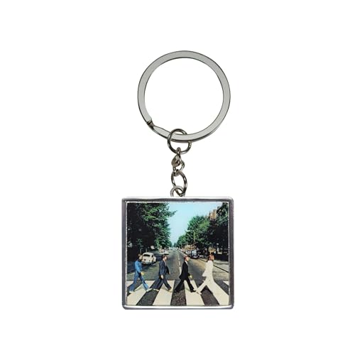 Half Moon Bay Abbey Road – The Beatles – Multicolor 1.5 Inch Zinc Alloy Metal/Enamel Square Novelty Keychain - Les Beatles, Paul McCartney, John Lennon, RIngo Starr, George Harrison Half Moon Bay Abbey Road - The Beatles - Multicolor 1.5 Inch Zinc Alloy Metal/Enamel Square Novelty Keychain
