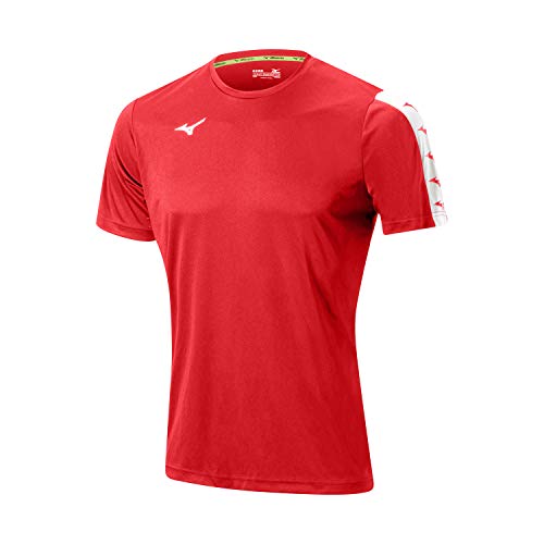 Mizuno Nara Training tee para Unisex Adulto Color Red Talla L