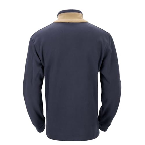 Mens Fleece Jacket Stand Collar Long Sleeve Full Zip Up Sweater Outdoor Hiking Warm Winter Coats3