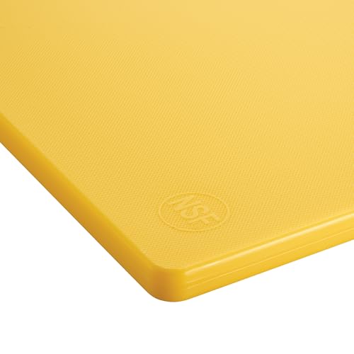 Tabla de cortar Winco rectangular 24in x 18in x 0.5in amarilla miniatura 2
