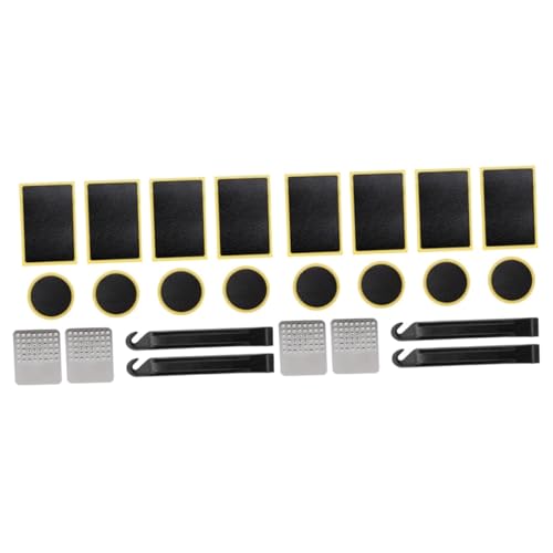Abaodam 2 Sets Bike Tire Repairing Sticker Patch Tool Compact Kit for Cyclists