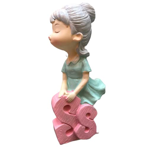 Image of AUGEN Polyresin Love Idol Statue Showpiece for Home Decor Decoration and Gifting (7532-C9, 15cm)