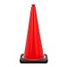 JBC Safety 28" Orange PVC Traffic Cone With Black Base. (3 Each)