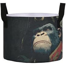 Soft Plant Grow Bags Gorilla Pirate Print, Planting Pots for Gardening 7 Gallon