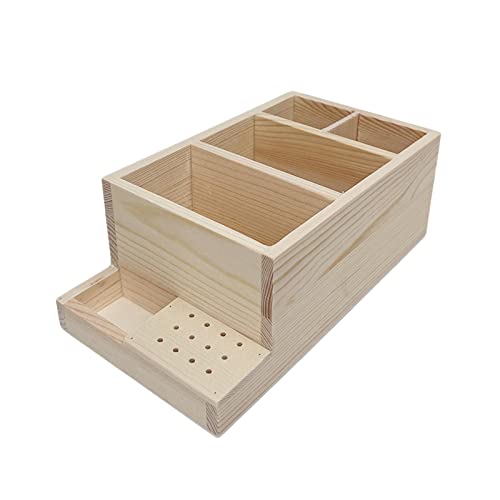 Caja de exhibición de madera para máquina y accesorios de uñas miniatura 2