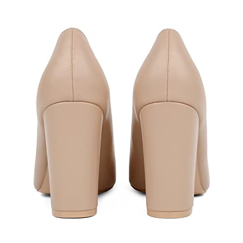 Image of JOY IN LOVE Chunky Heels for Women Pointed Toe Pumps