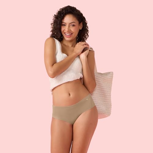 Image of Enamor Innovations Invisi, All Day Comfort, Mid Waist Hipster Panty for Women - No Visible Panty Lines, Sweat Wicking, Free Cut, Full Coverage - PH40