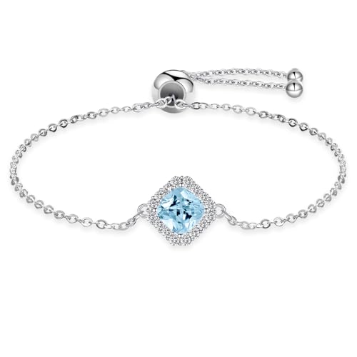 Tusuzik Regalos Originales para Mujer Pulsera Ajustable Plata 925 Joyeria Día de la Madre Cumpleaño