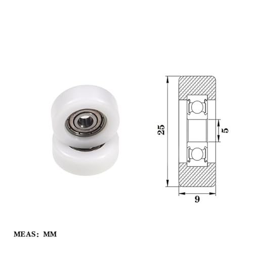 Roulement à revêtement plastique POM BS62525-9 de haute qualité - 2