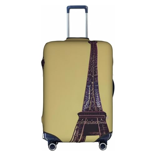 Eiffel Tower Paris Tsa Approved Luggage Cover For 18-32 Inch Suitcases Scratch-Resistant Stretch Luggage Cover