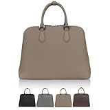 [LS LASIEM] 【大人の為の本革バッグ】 ビジネスバッグ メンズ ブリーフケース バッグ ビジネスカバン トートバッグ かばん 鞄 レザー 本革 薄いマチ 出張 自立 A4 タブレット 14インチ パソコン 仕事 アッシュ