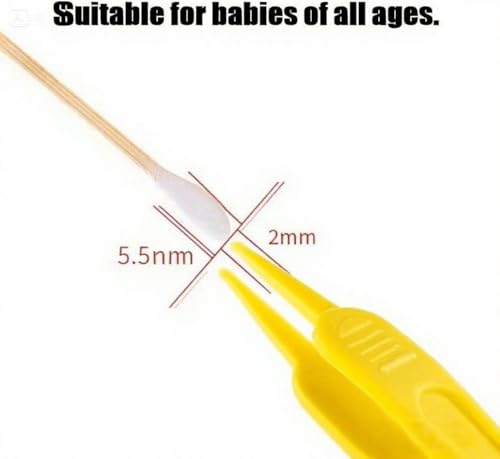 Image of Kids Ear Wax Removal Tweezers, BPA - Free Plastic Infant Ear Cleaning Tool with Protective Case, Color - Coded Baby Ear Care Accessories（5 pcs)