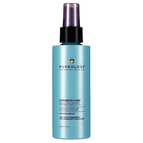 Pureology Strength Cure Miracle Filler | For Damaged, Color-Treated Hair | Repairing Heat Protectant Spray | Sulfate-Free | Vegan | Updated Packaging | 5.1 Fl. Oz. |