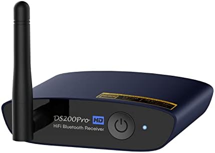 1Mii HiFi Bluetooth 5.0 Music Receiver for Home Stereo with LDAC, Bluetooth Audio Adapter with Audiophile DAC aptX HD, RCA Optical Output for AV Receiver or Stereo Amplifier - DS200Pro Blue