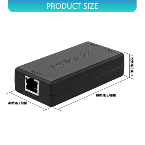 ordinarYone Switch POE de 2 Puertos Gigabit con Estándar IEEE 802.3af y 802.3at para Power over Ethernet y Plug and Play miniatura 6