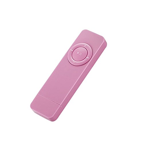 pizarra Portable USB Sport U Disk Mini Mp3 Music Player Support 32GB TF Card?Pink?