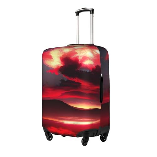 Red Sky At Night Starry Print Personalized Travel Luggage Cover With Zipper, Elastic Luggage Cover,For Daily Use2