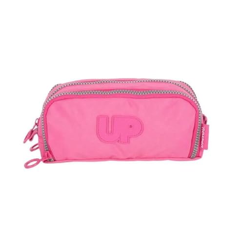 Estojo Triplo Escolar Nécessaire Original Up4you Crinkle - Rosa - Up4you