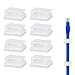 Produktbild TankerStreet 100 Stück Kabelklemmen Selbstklebend Klemmen Kabelmanagement Nylon Drahthalter Kabelhalter Kabelbinder Hider für Wand Schreibtisch Zuhause Büro Auto PC TV USB Drähte Weiß
