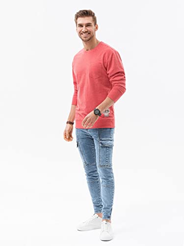 Ombre Felpa Uomo Senza Zip Senza Cappuccio con