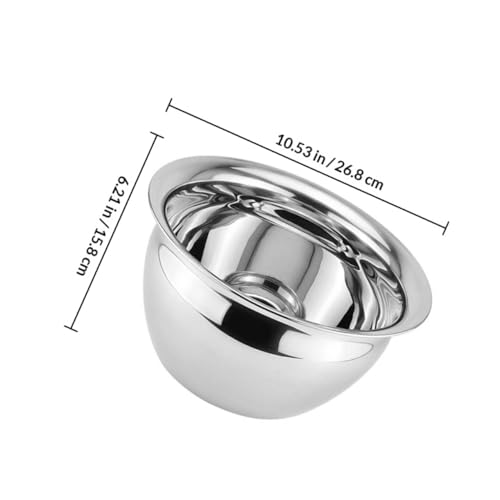 Tazón inoxidable reutilizable de 9 pulgadas para mezclar miniatura 2