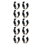 Feder-Frottee-Clips, Werkzeughalter, Aufbewahrung, Organizer, robuste Metall-Rohrschelle mit Gummi-Basis für Garten, Garage, Werkstatt, Werkzeuge (20 mm)