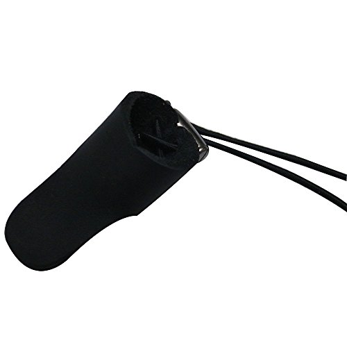 Senwick Black Handmade Cowskin Medium Thumb Archer's Thumb Ring Finger Protector