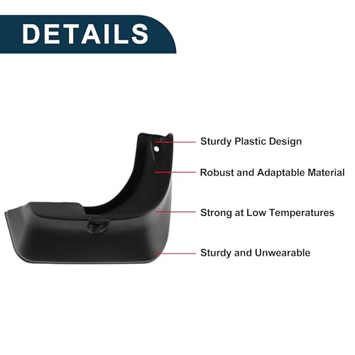 Image of Mud Flaps Splash Guards for Toyota Avalon 2007-2012 Sedan Front & Rear Mud Guards W /Mount Accessories