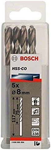 Bosch 2608585846 Professional HSS-Co Metal Drill Bit (stainless steel, 4 x 43 x 75 mm, accessory drill driver) , Gold