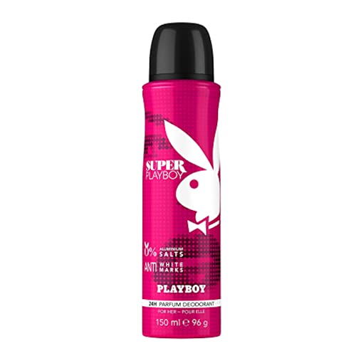 Playboy Súper Deo Body Spray Frau, 2er paquete (2 x 150 ml)
