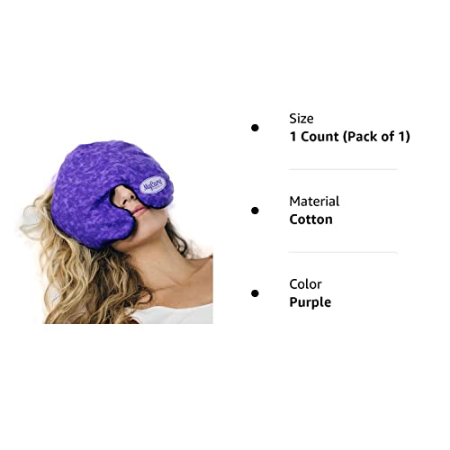 Mycare Face Mask (With Washable Cover) Hot Cold Compress Therapy, Natural Reusable Relief For Migraine, Tension, Stress, Sinus, Headache And Relaxation (Purple) #TOP5