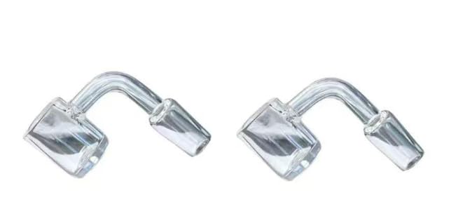 Laboratory Glass Funnel Set, 4-Piece with 2 Funnels and 2 Cleaning Brushes, 14mm Wide100% Quartz, Clear Borosilicate Quartz Material, Right-Angle Buffer Zone for Chemical Filtration