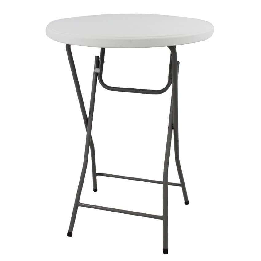 Table d'extérieur d. 60xH110 cm pour apéritifs et terrasses de jardin