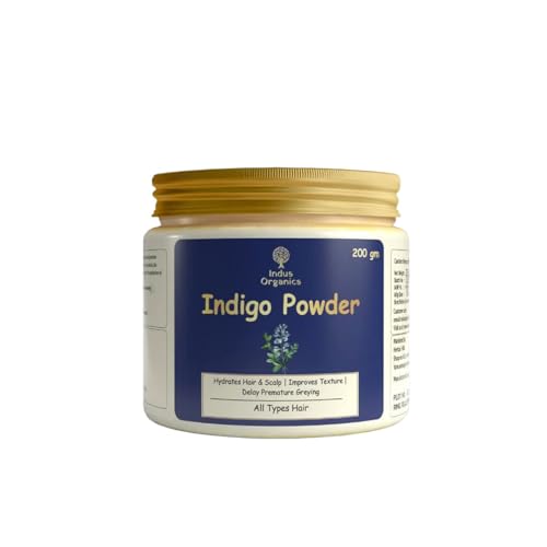Image of Indigo Powder For Black Hair Color, 200 gm| Natural Plant Based Dye | Chemical Free | Healthy Hair