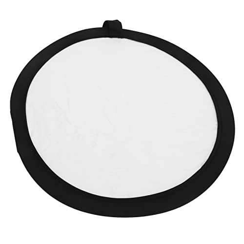 Disc Light Reflector, Portable Lightweight 11.8 Inch Round Silver White Pocket Light Reflector For Portraits #TOP3