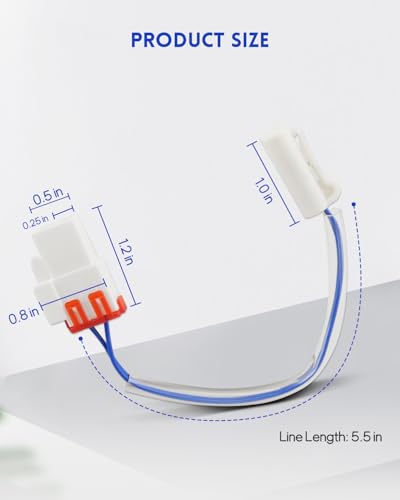 Image of Refrigerator Defrost Sensor Fit for Kenmore Larder Fridge Fit for Daewoo Refrigerator, Replace 60148-0003400-01 3014808900