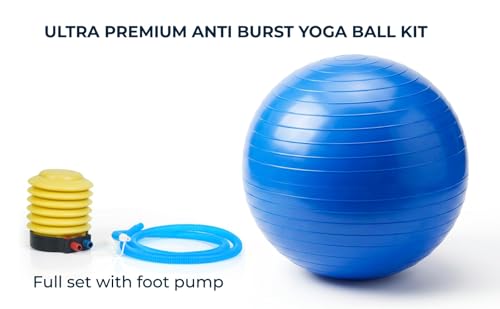 Image of 75 cm Gym Ball for Exercise, Yoga, Fitness, Balance and Workouts