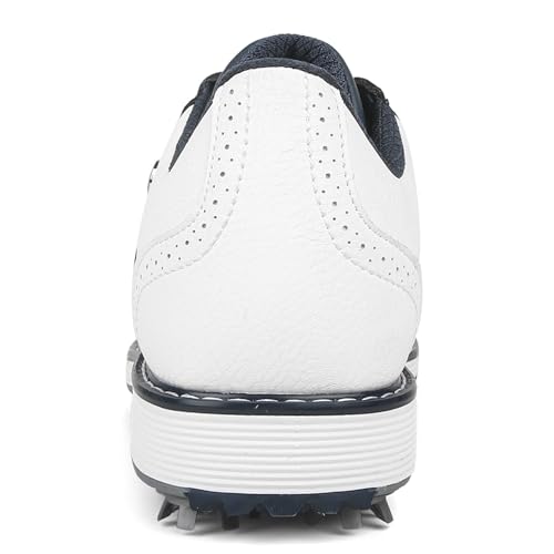 Image of Spikes Golf Shoes Men Professional Golf Shoes Waterproof Walking Footwears for Golfers Outdoor Gym Sneakers